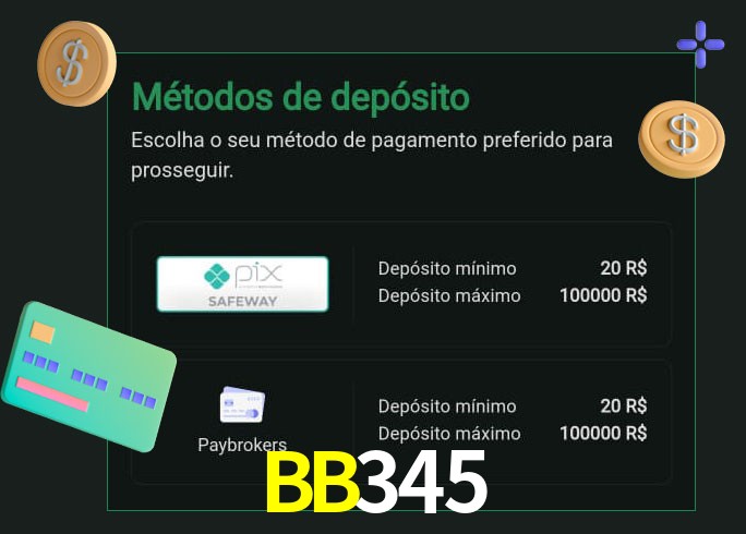 O cassino BB345 oferece uma grande variedade de métodos de pagamento